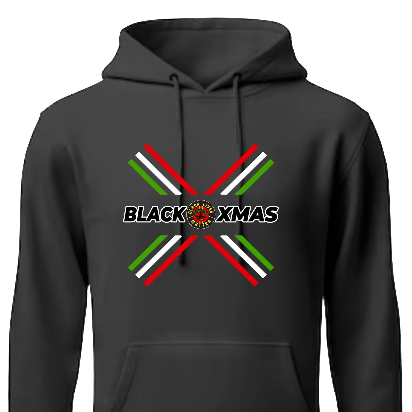 Black Lives Matter Grassroots Pullover Hoodie - Black XMas