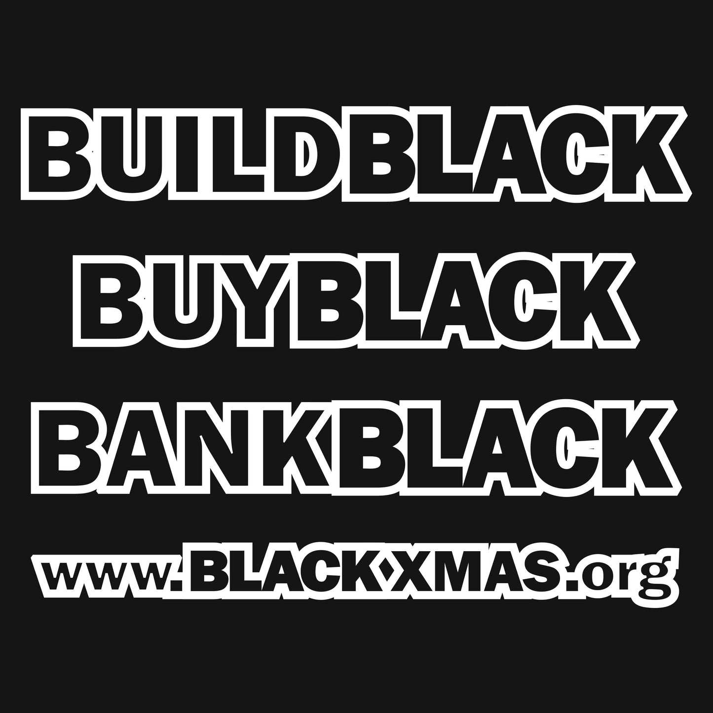 Black Lives Matter Grassroots T-Shirt - Black XMas