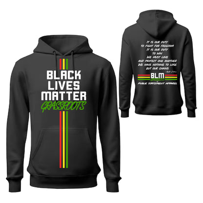 Black Lives Matter Grassroots Pullover Hoodie - It Is Our Duty