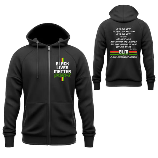 Black Lives Matter Grassroots Zip Hoodie - It Is Our Duty