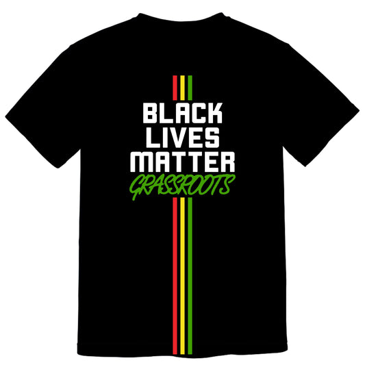Black Lives Matter Grassroots Stripes T-Shirt